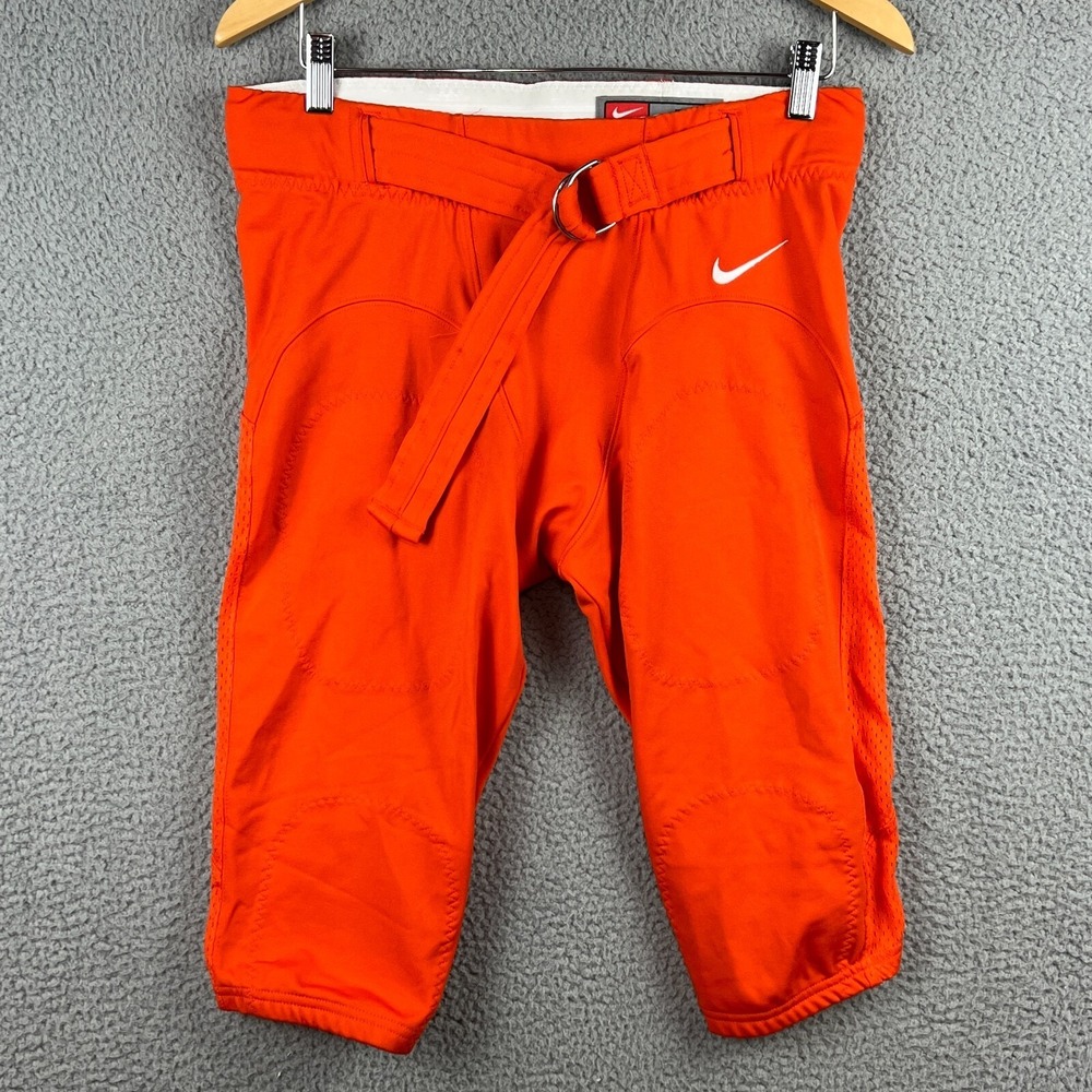 Nike Team Miami Hurricanes Sample NCAA Football Pants Shorts Orange Mens Large